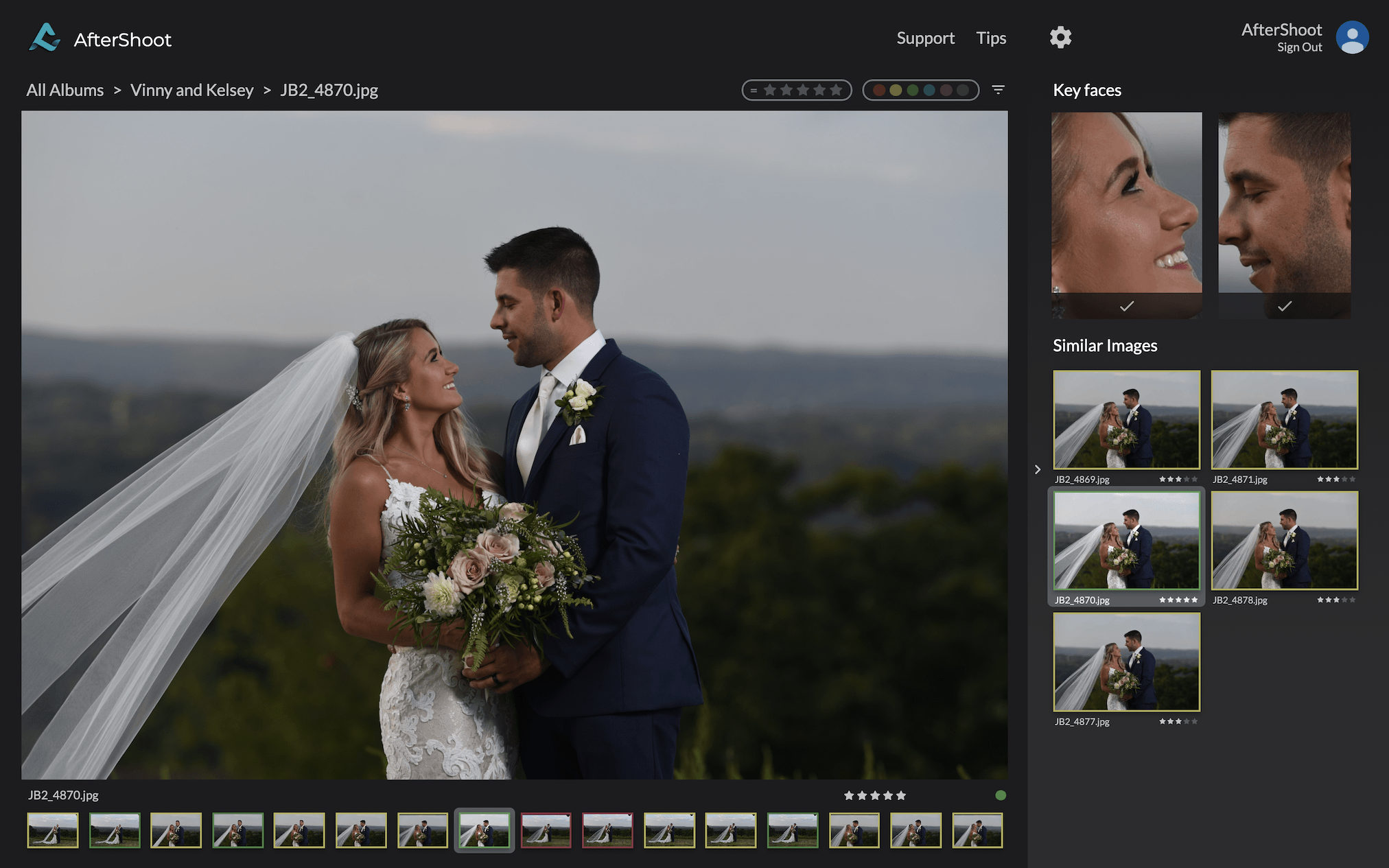 couple wedding images photo culling