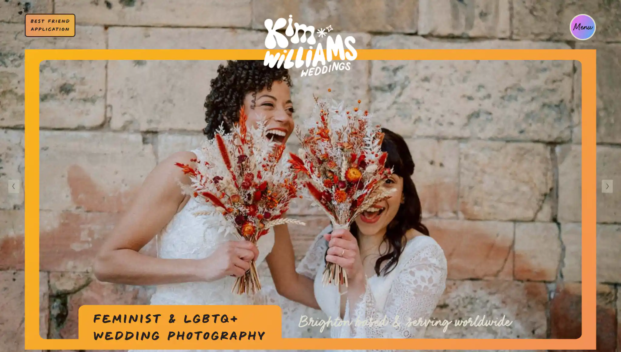 Kim williams weddings inspiration for photography websites