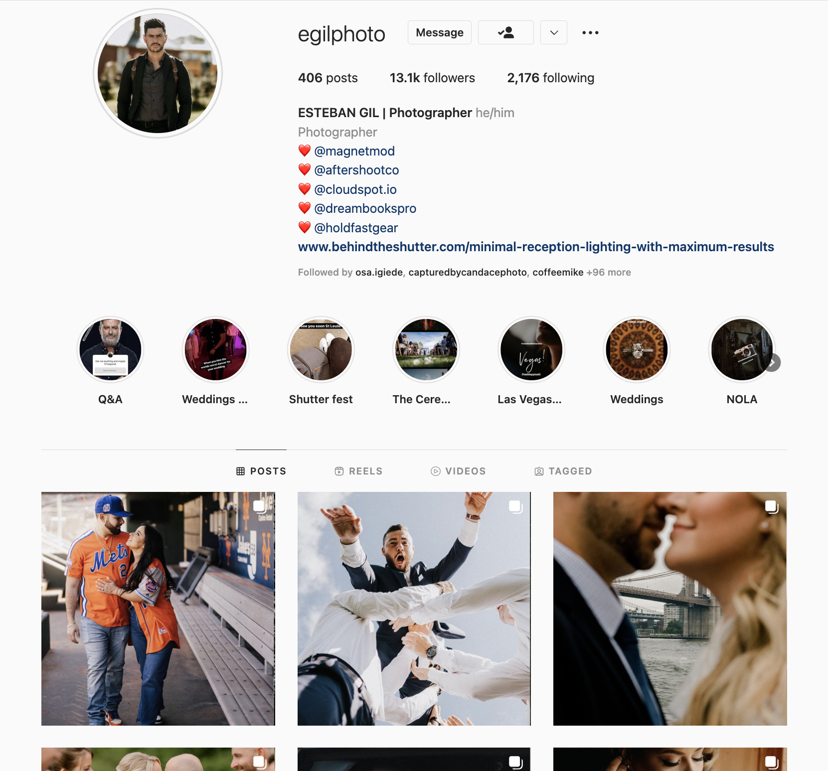 Esteban Gil Instagram feed