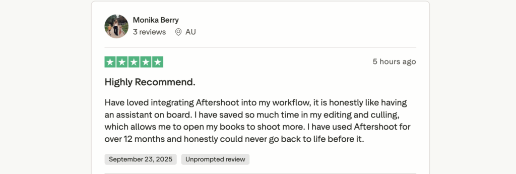 Aftershoot review