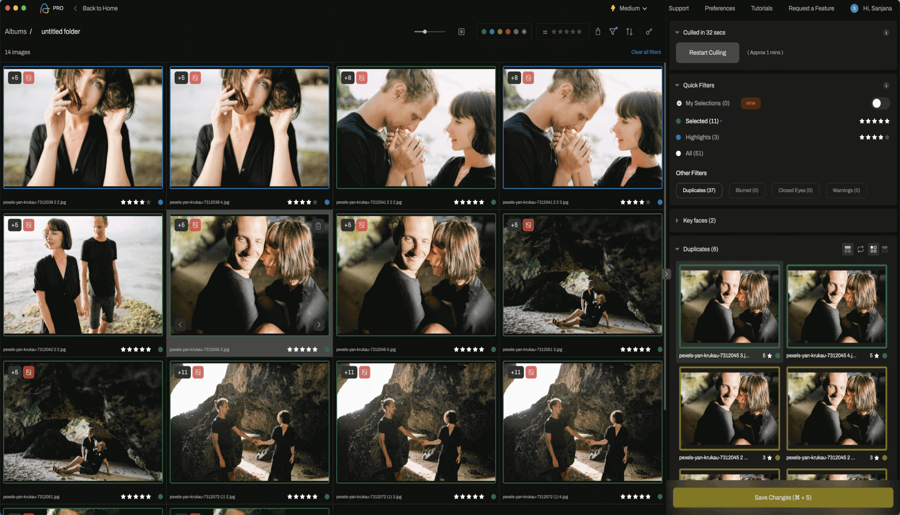 Aftershoot is a must-have software for wedding photographers