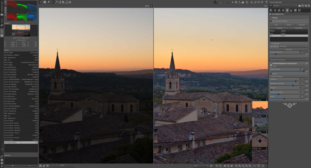 RawTherapee photo editing software product screen