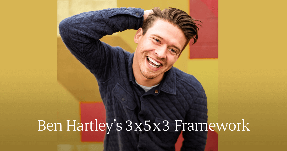 Ben Hartley's 3x5x3 Framework social media cover