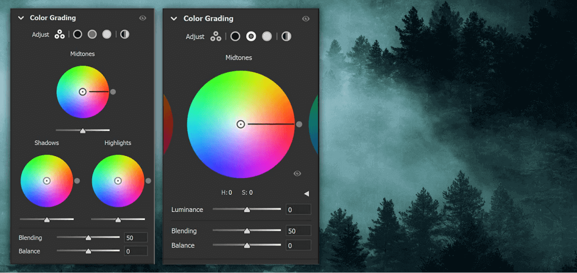 Lightroom color grading example