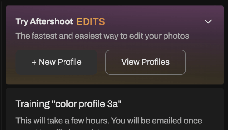 How to build your AI profile in Aftershoot EDITS