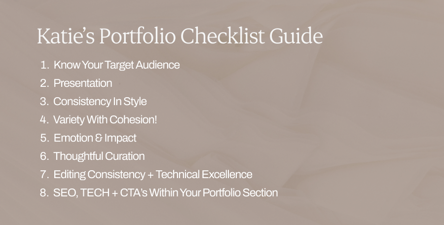 Katie Monroe's Portfolio Checklist Guide