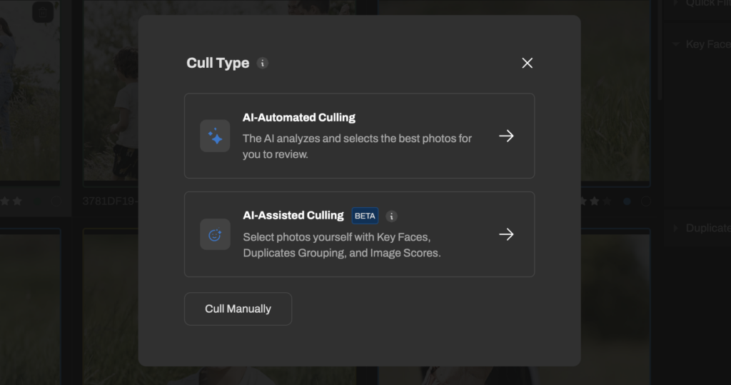 Culling preferences on Aftershoot