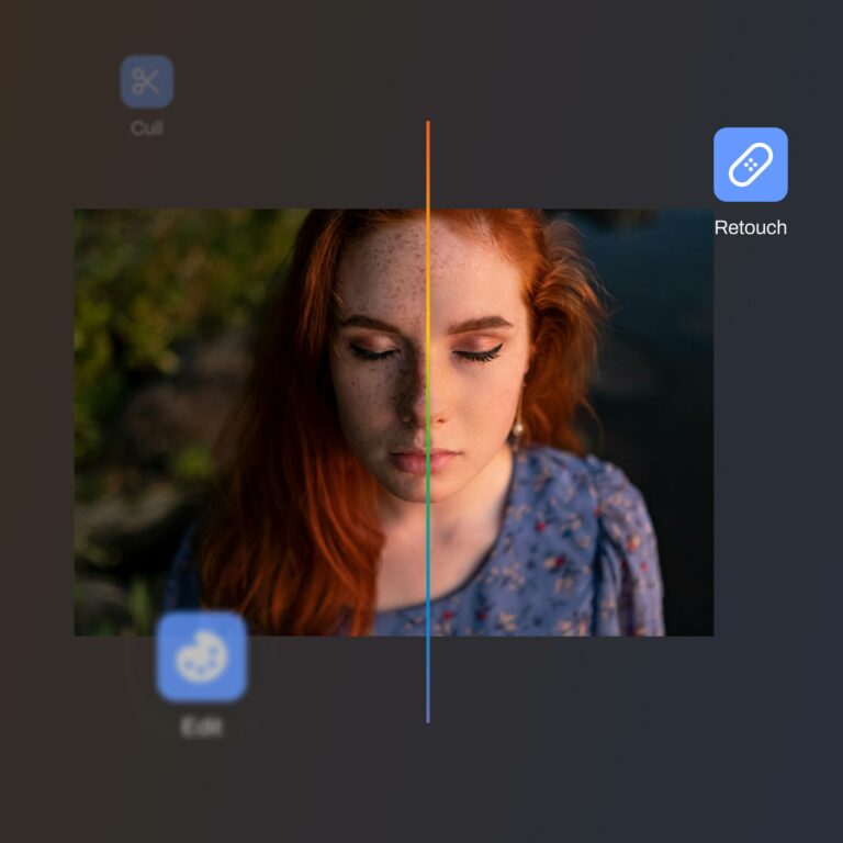 Portrait retouching software