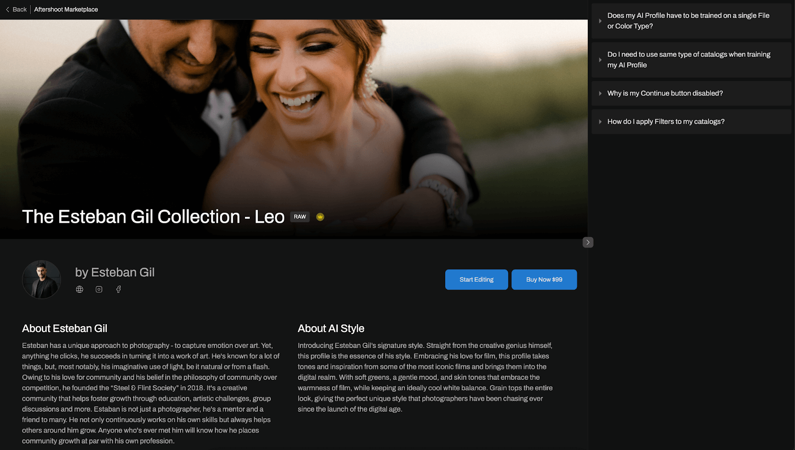 apply ai styles to your photos in aftershoot