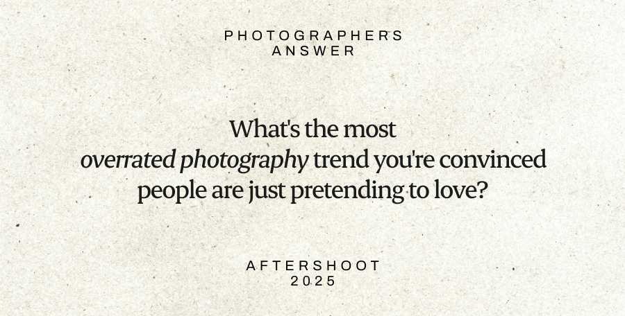 Facebook post from Aftershoot on top photography trends pros think are overrated