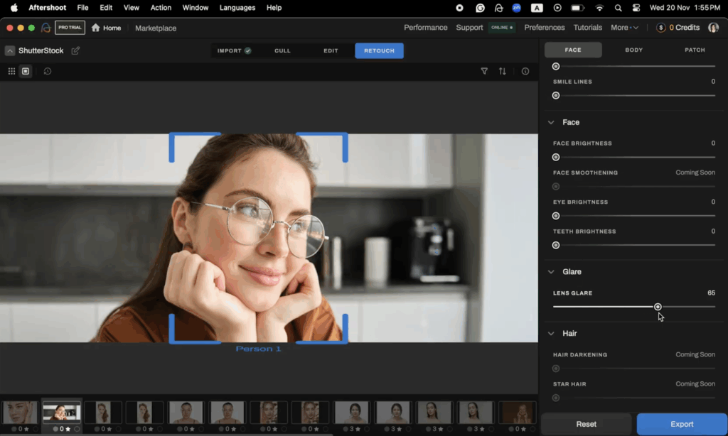 ai portrait retouching