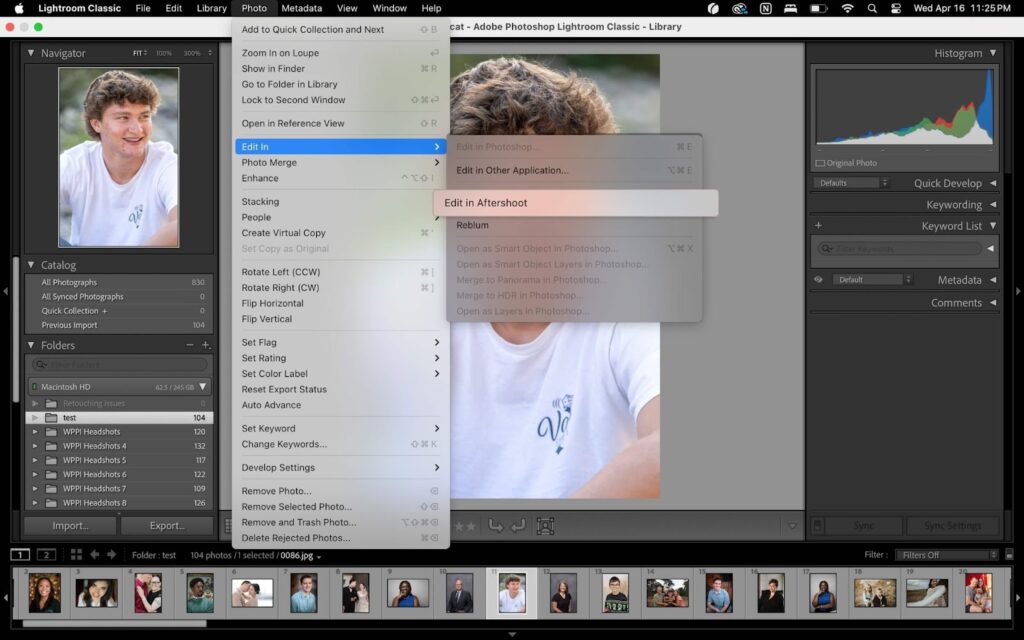 “Edit in Aftershoot” from Lr