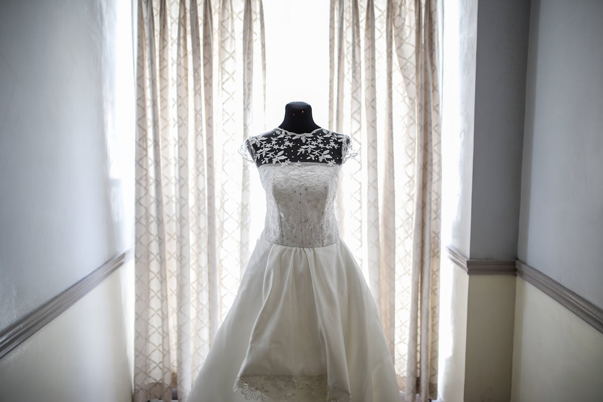 wedding dress photography example