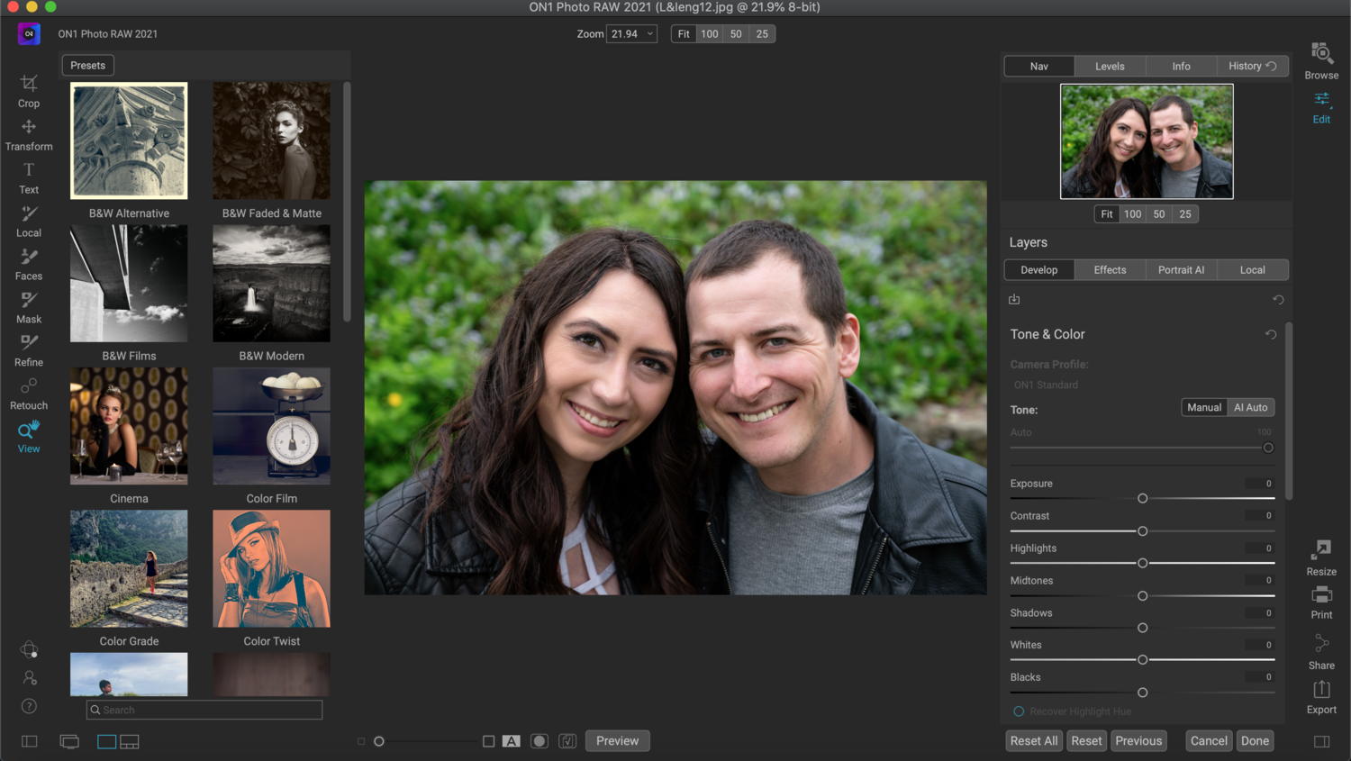 ON1 Photo RAW is an all-in-one photo editing suite
