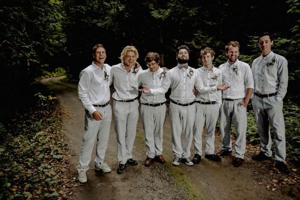 group wedding shots