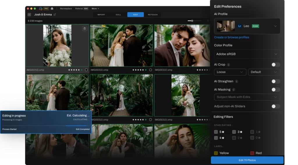 Aftershoot Photo Editing software product showcase