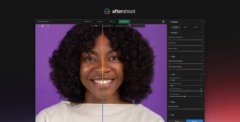 face shine slider 1 5x