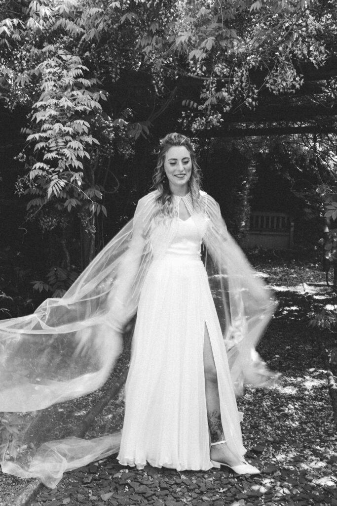 candid bride shot