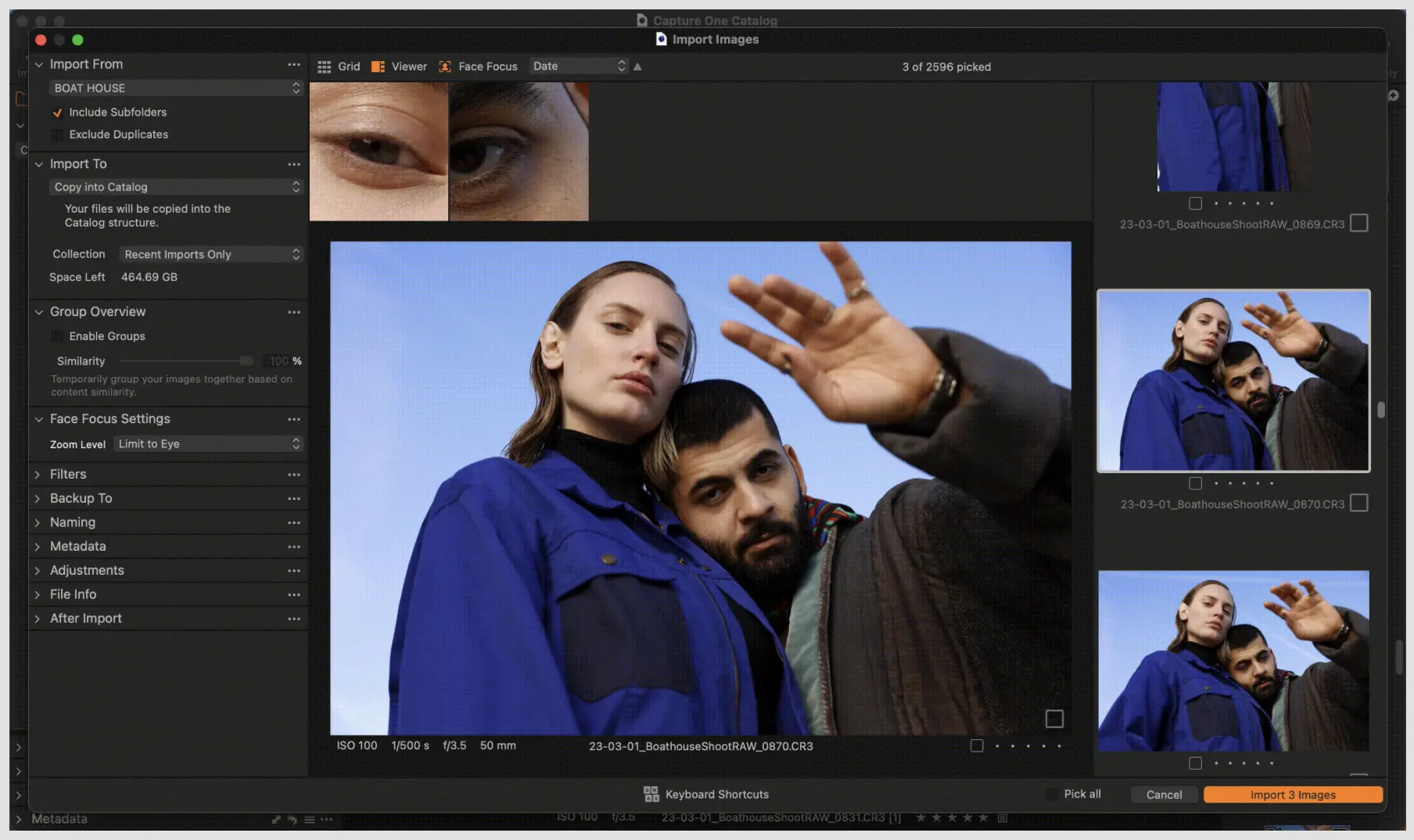 Capture One Culling 