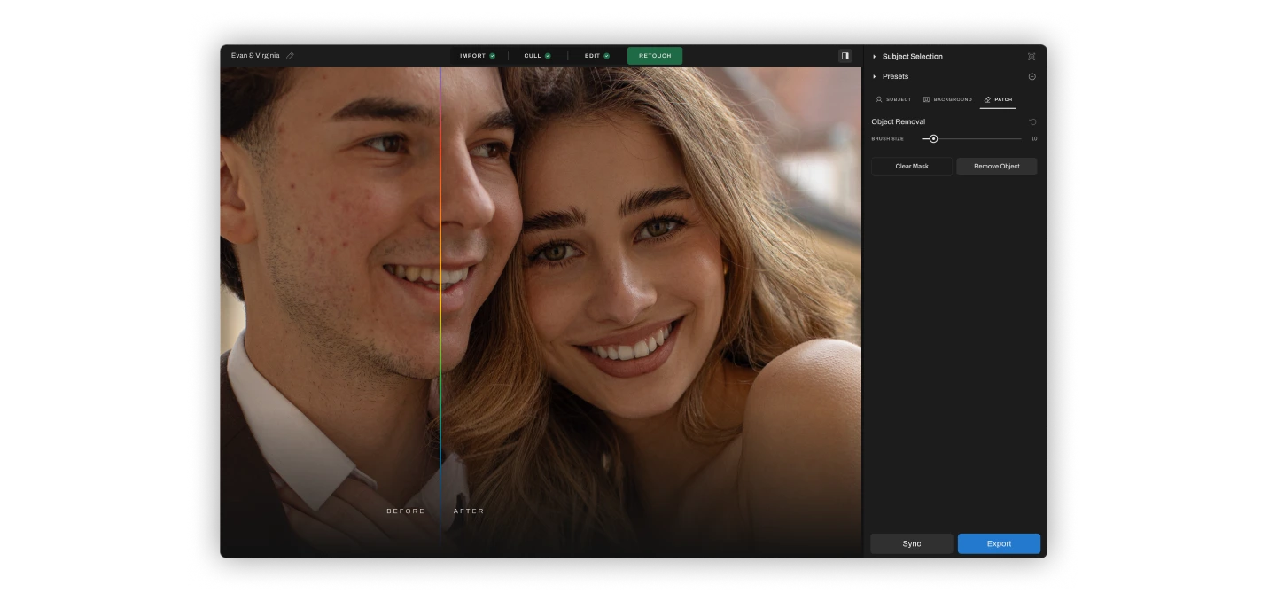 Face, Teeth, & Body Retouching