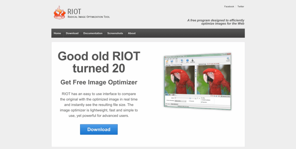 RIOT converter tool screenshot 
