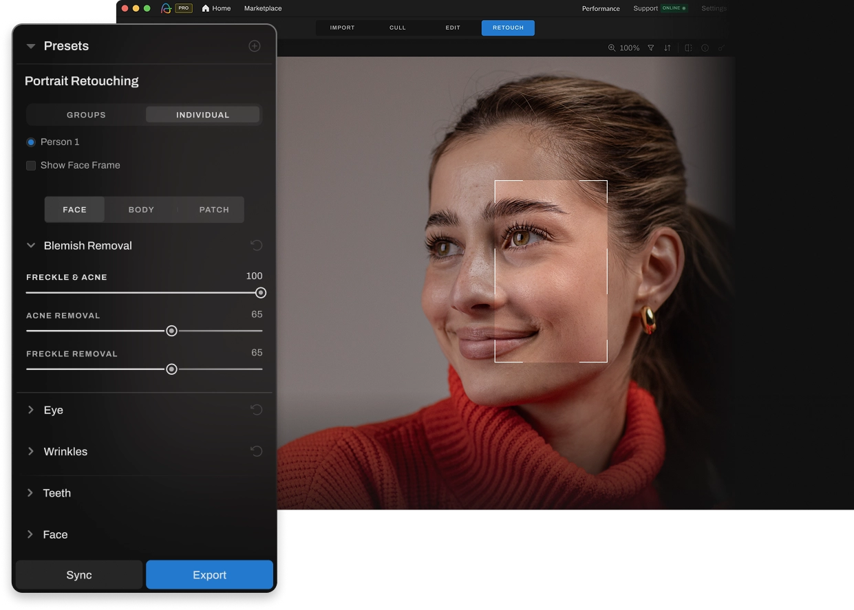 aftershoot retouching visual