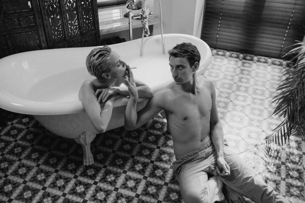 couples portrait boudoir