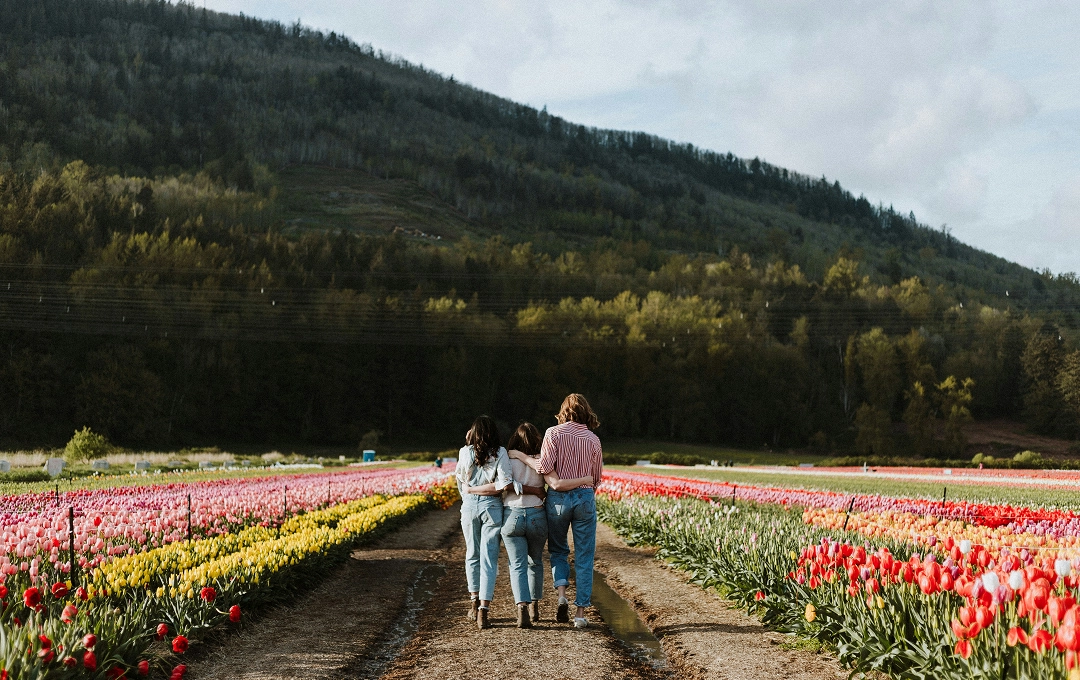 family enjoying outing together