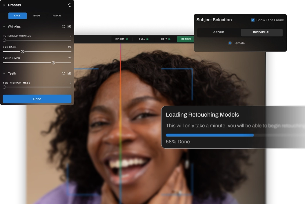 retouching visuals image aftershoot