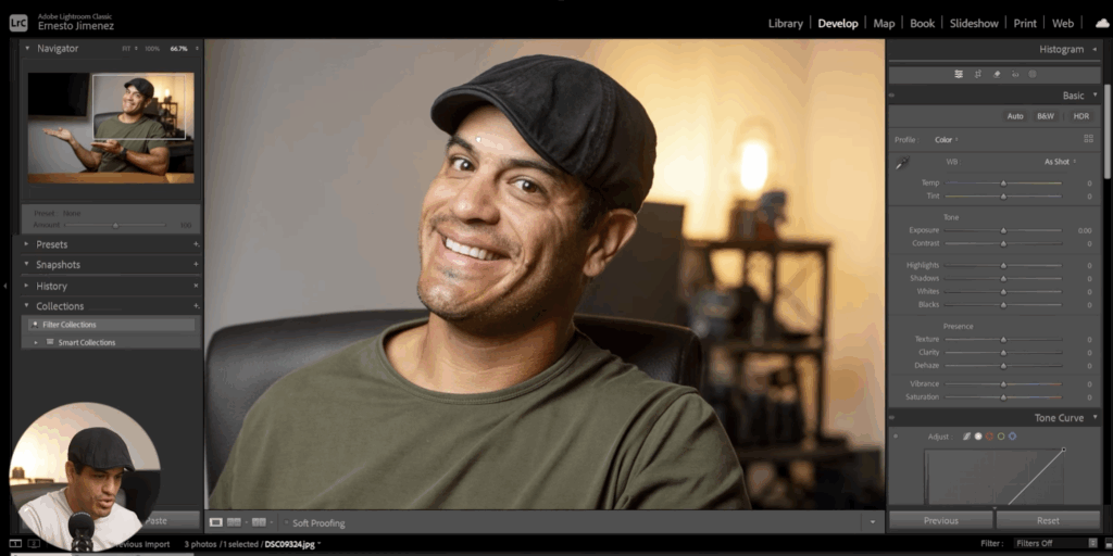 manual retouching interface