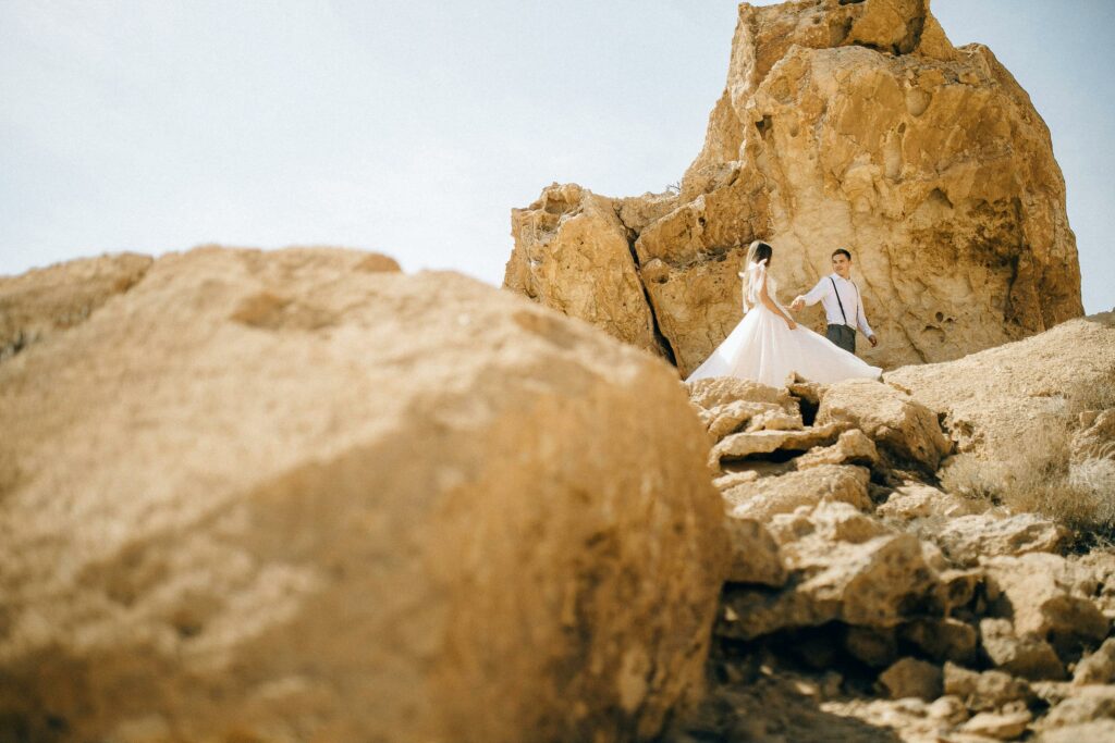 Moody and dramatic for epic locations elopement photoshoot