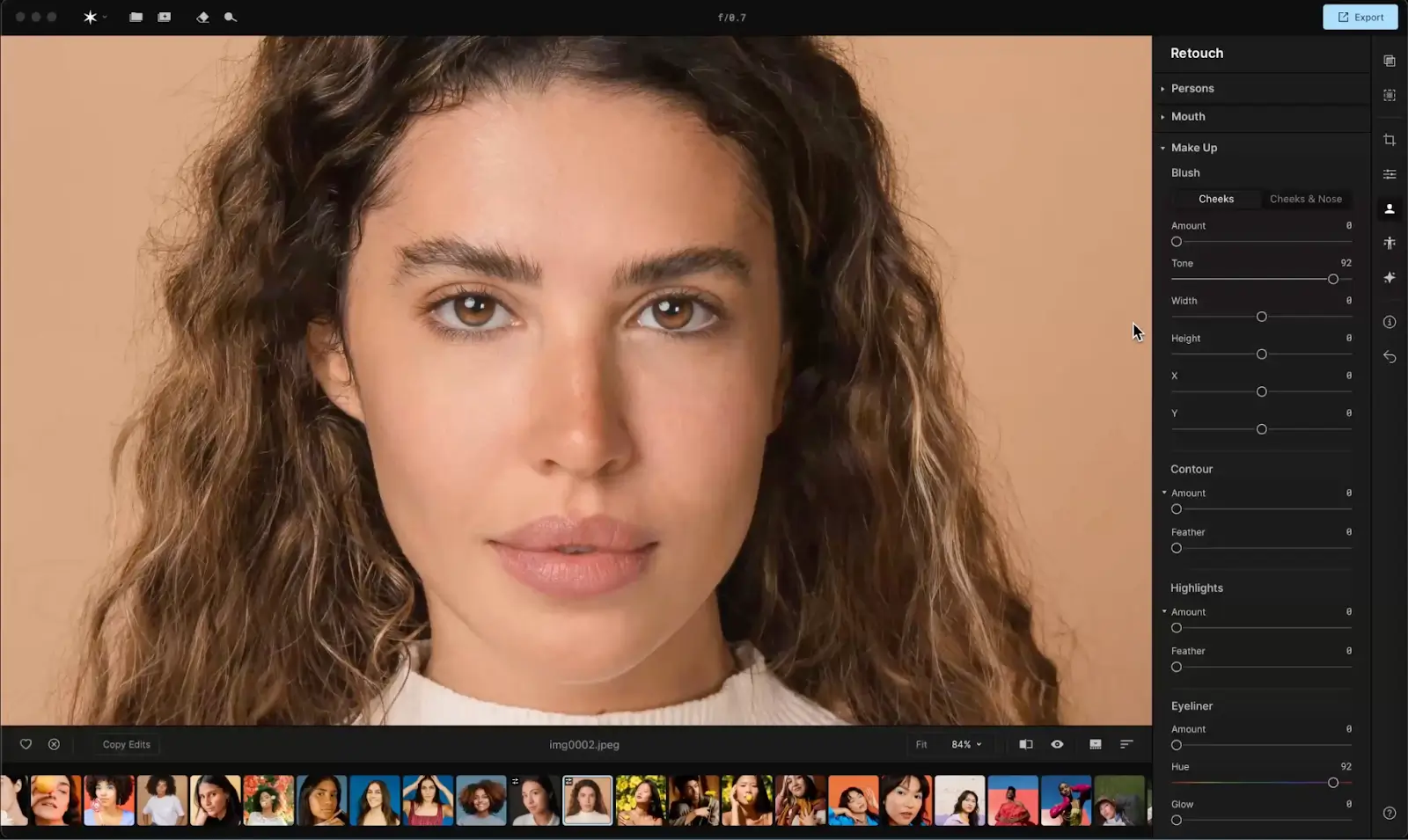 Skylum Aperty is a dedicated AI portrait editor 