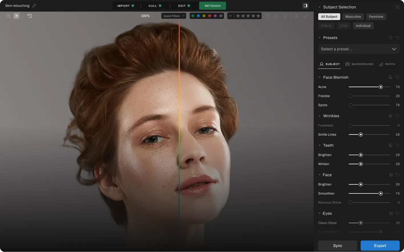 AI Skin Retouching That Looks Like Real Skin