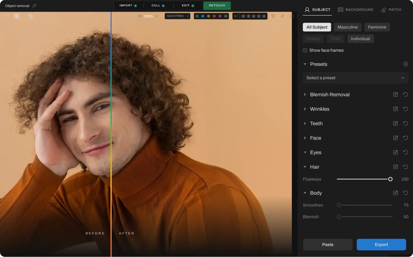 AI Stray Hair Remover – Remove Flyaway Hair