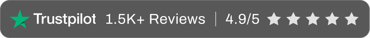 Trustpilot showcasing 4.9 rating out of 5 for Aftershoot