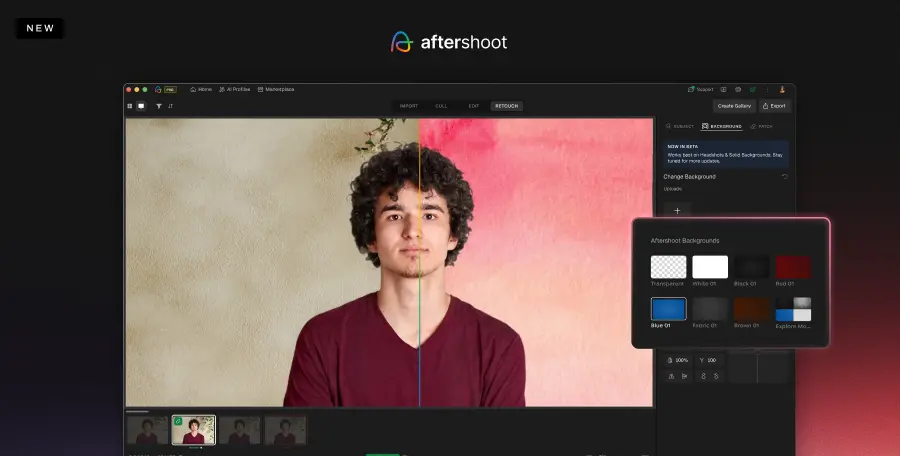Custom Background Replacement - Aftershoot AI Retouching