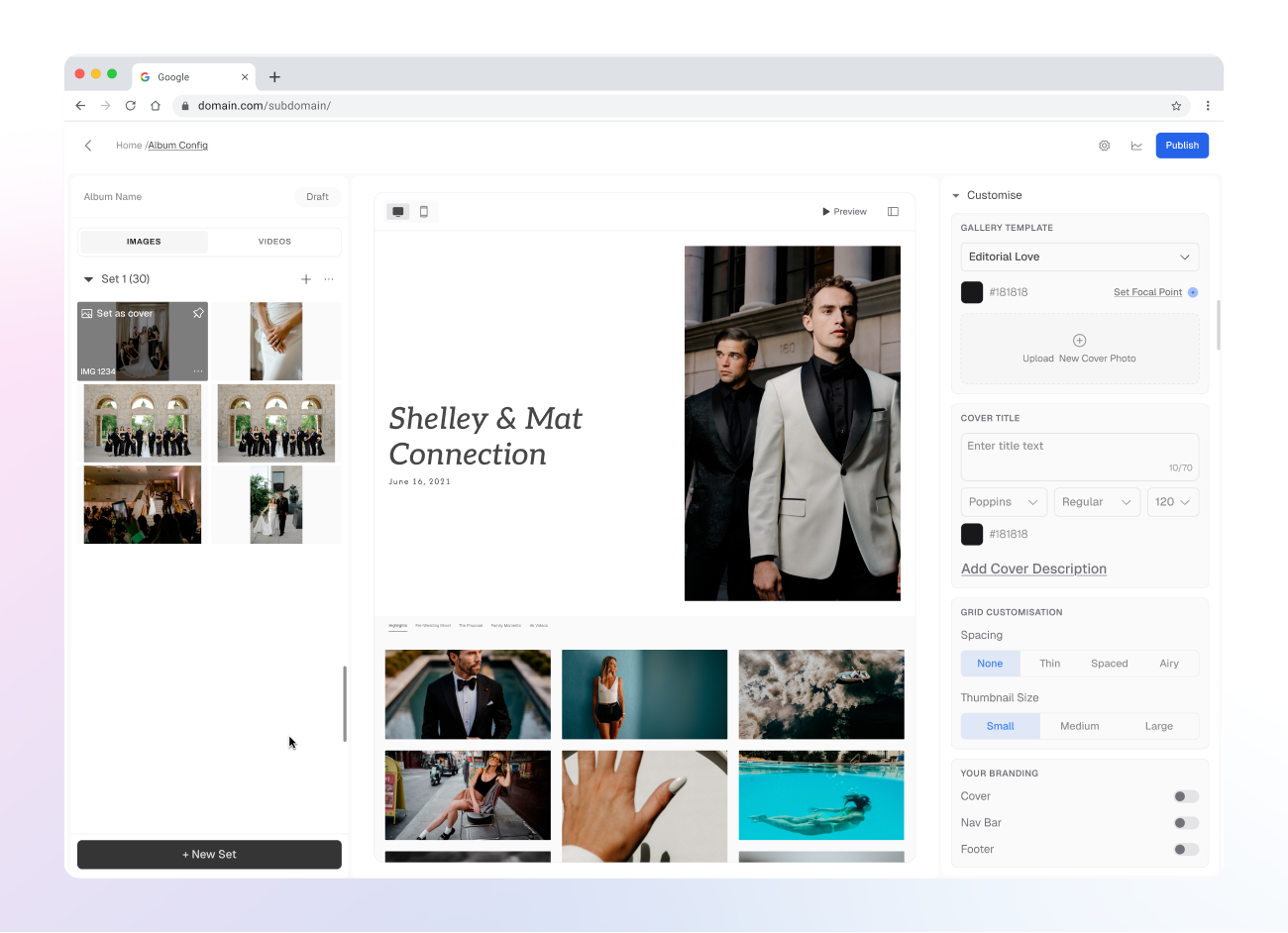Curated Galleries in Aftershoot