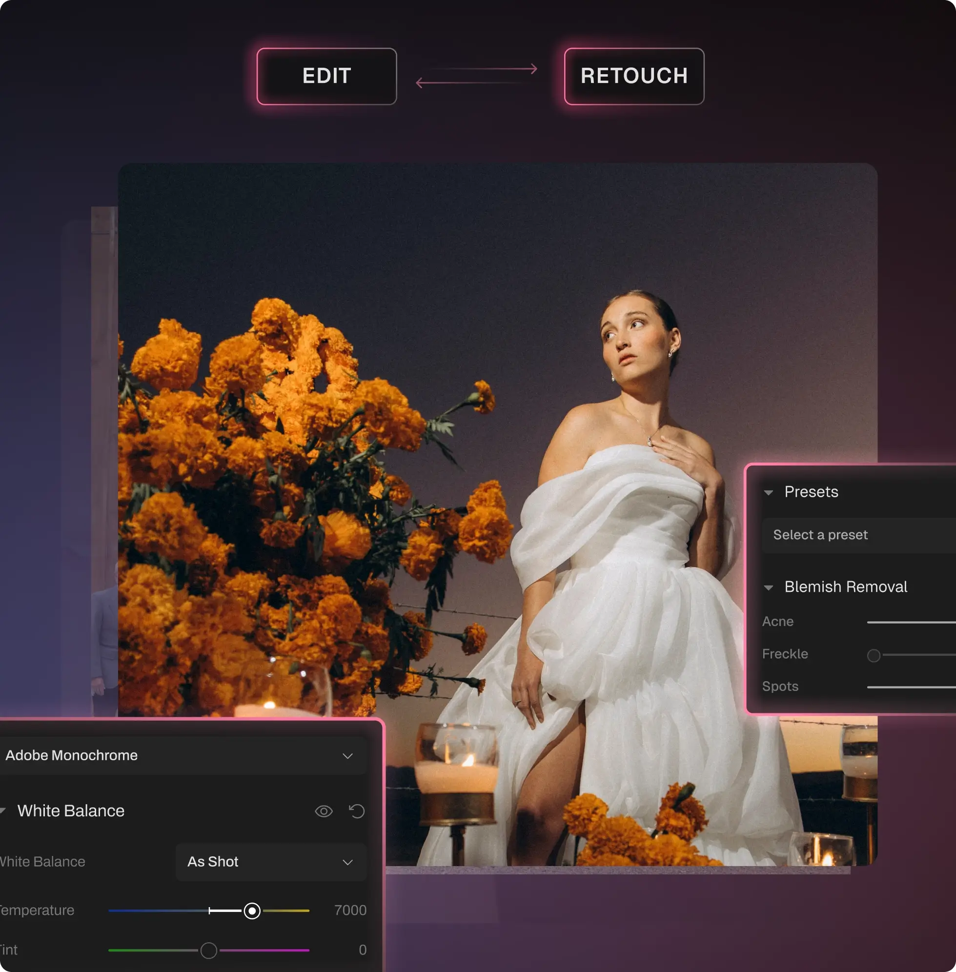 Retouch on RAW