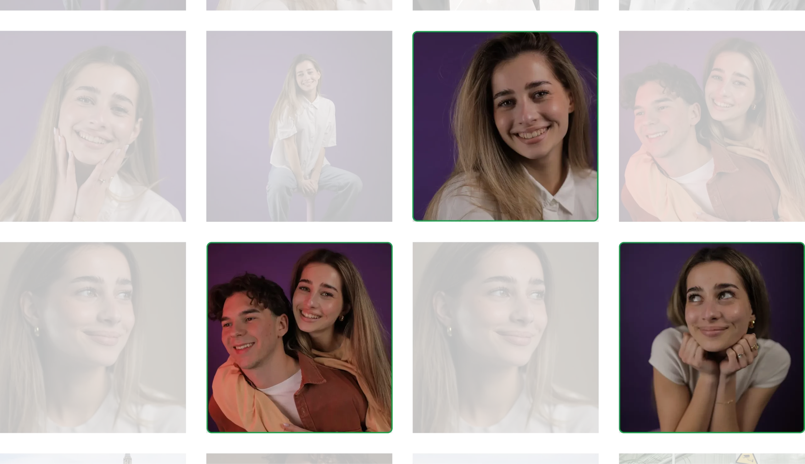AI culling preview for portrait photography