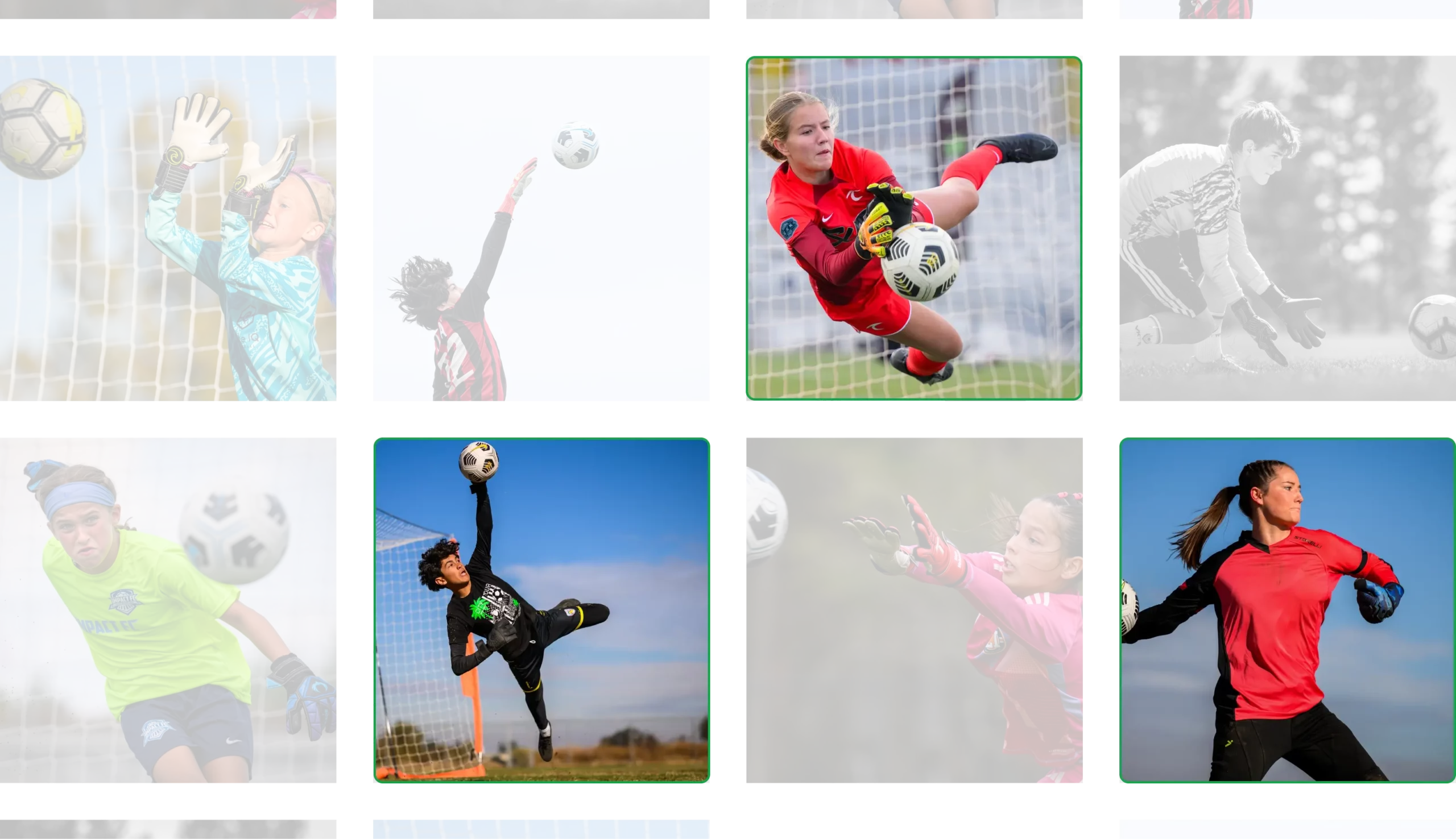 ai culling preview for sports photos