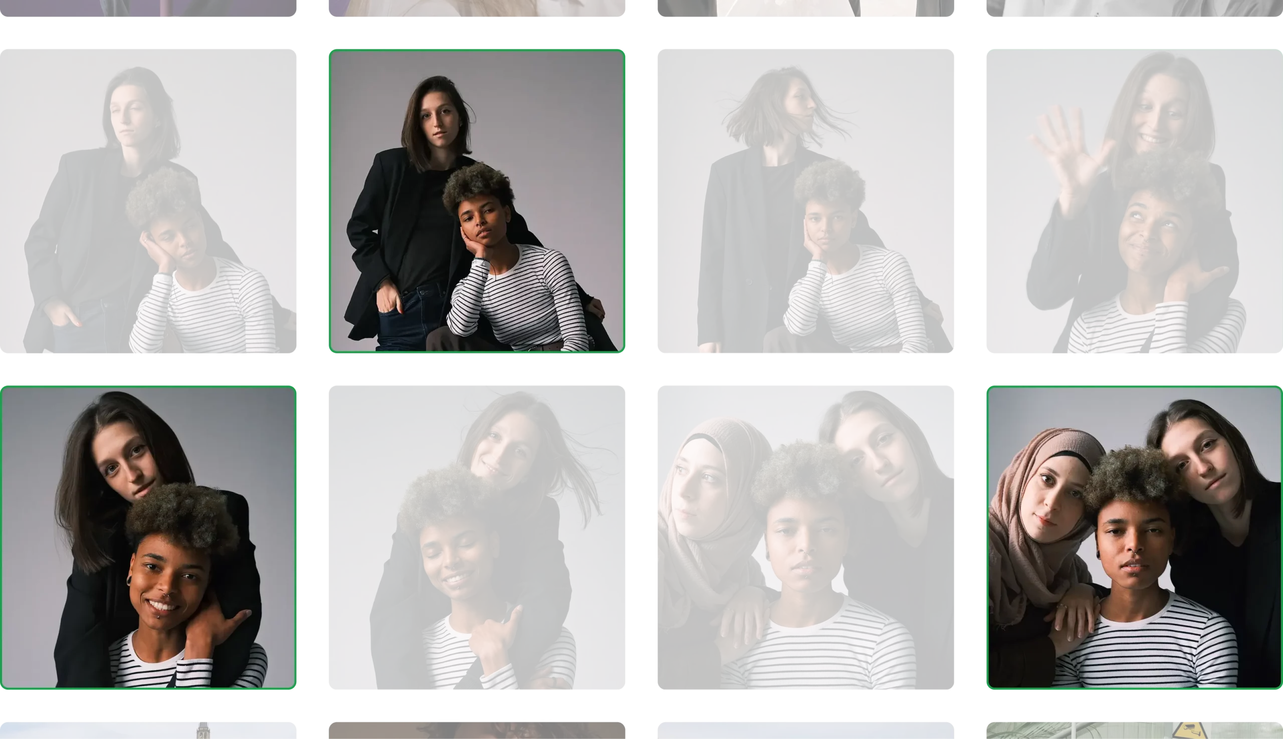 AI culling preview for portrait photography