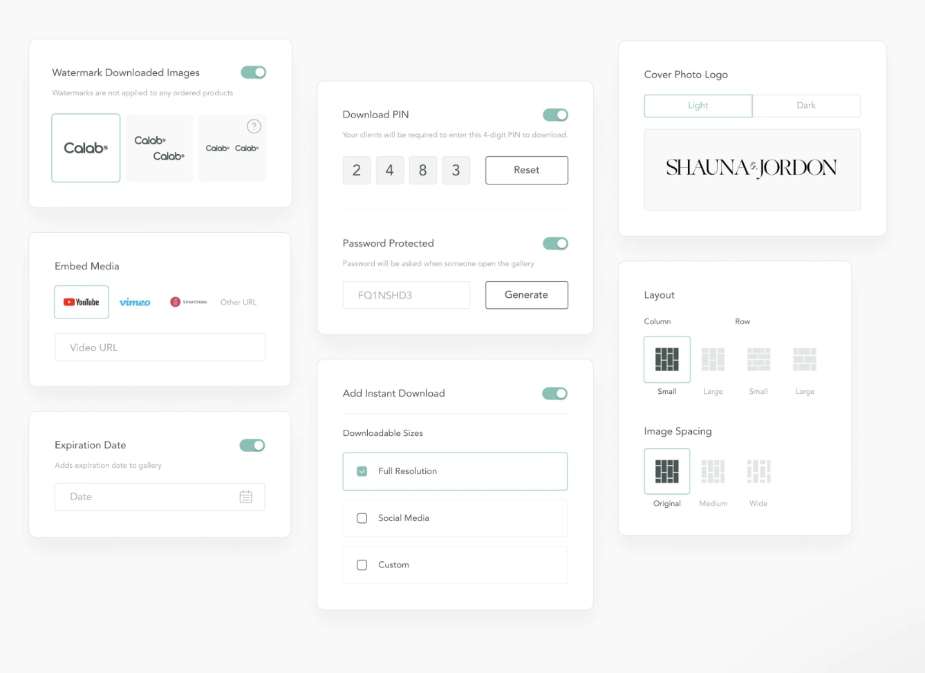 CloudSpot Interface
