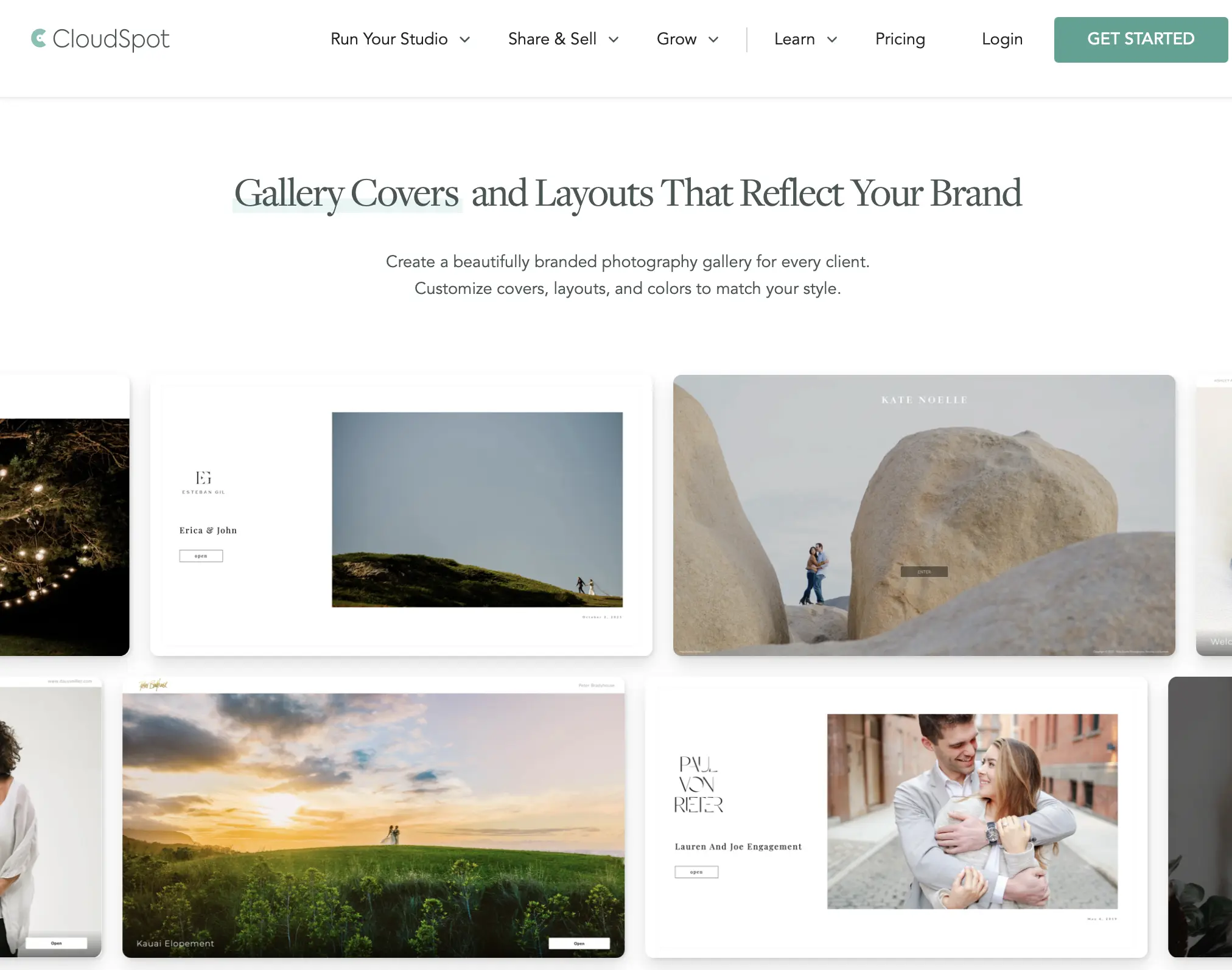 Cloudspot Galleries
