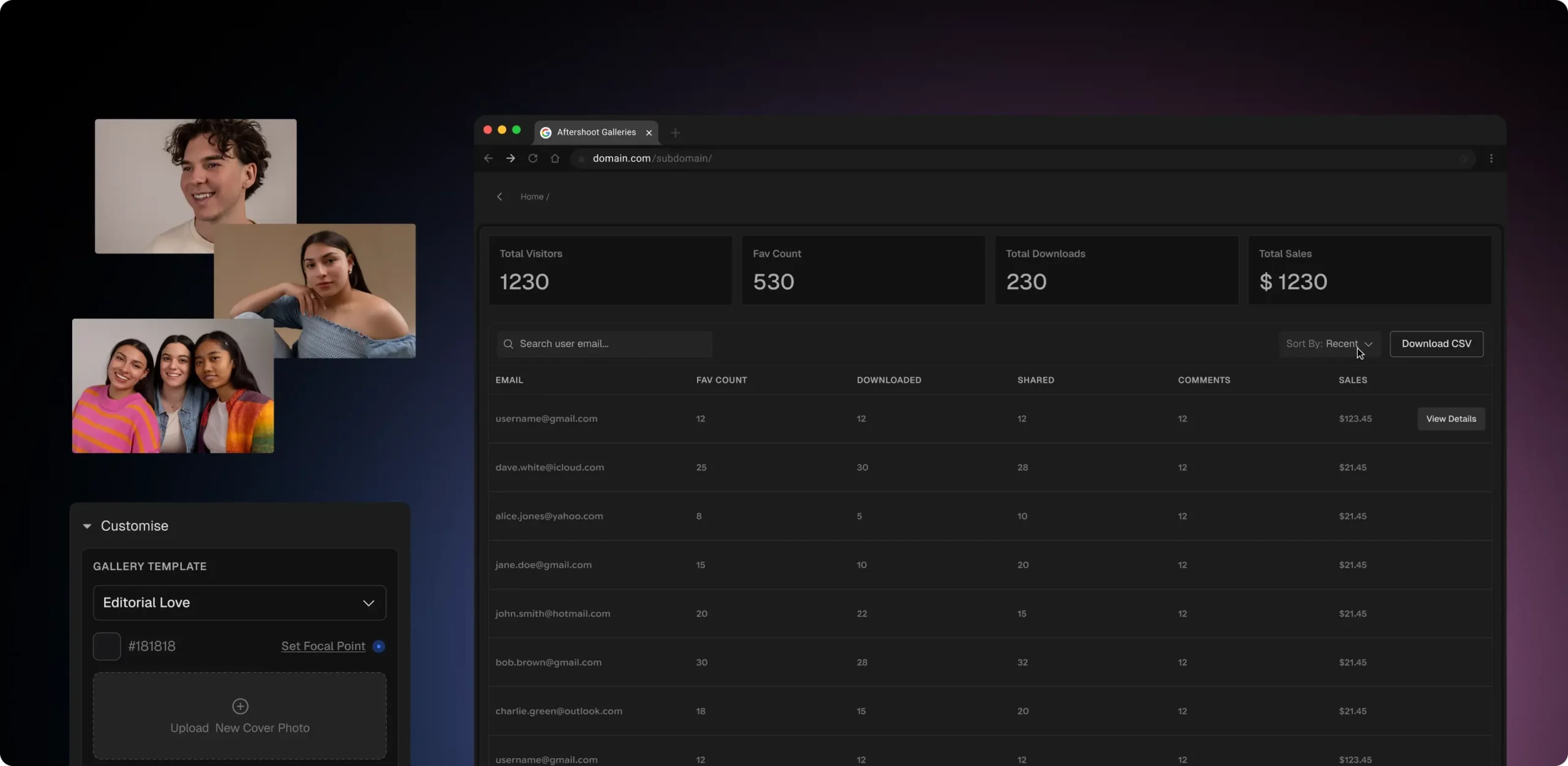 Custom Branding & Insights desktop