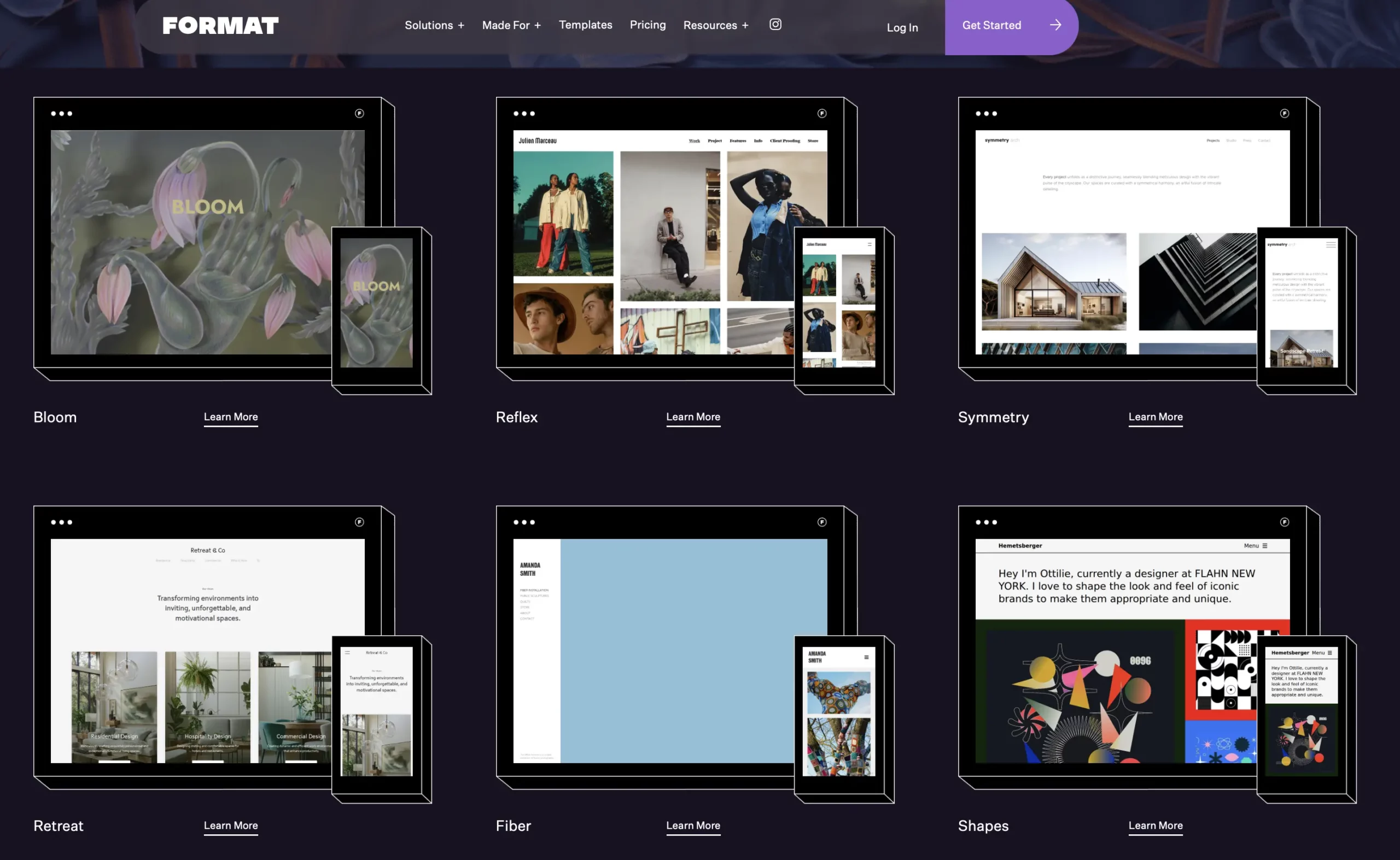 Format Gallery Template