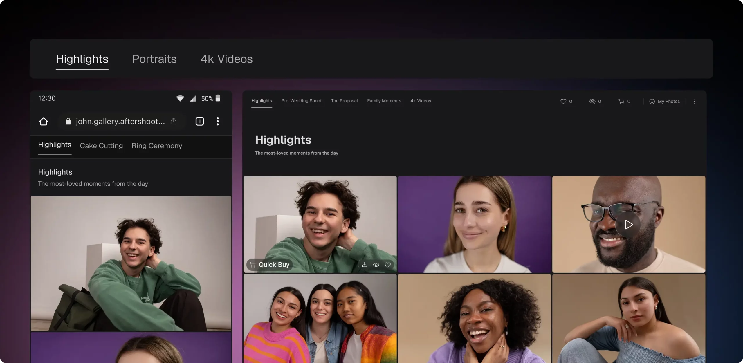 Photo & Video Delivery desktop