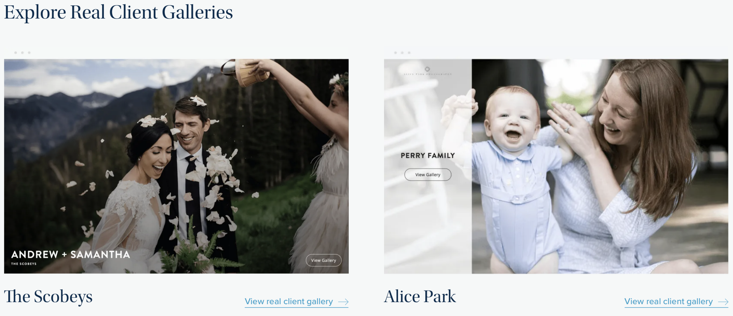 ShootProof Client Galleries