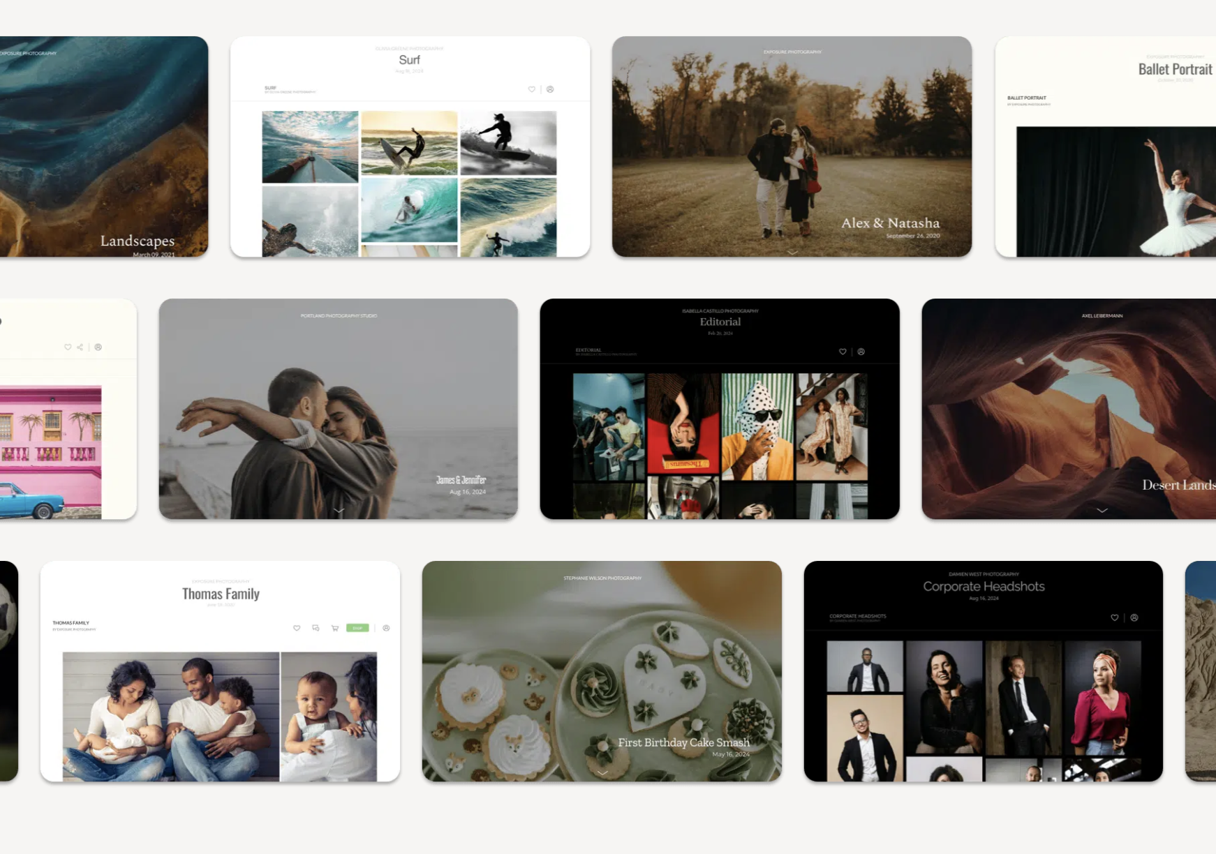 Zenfolio galleries