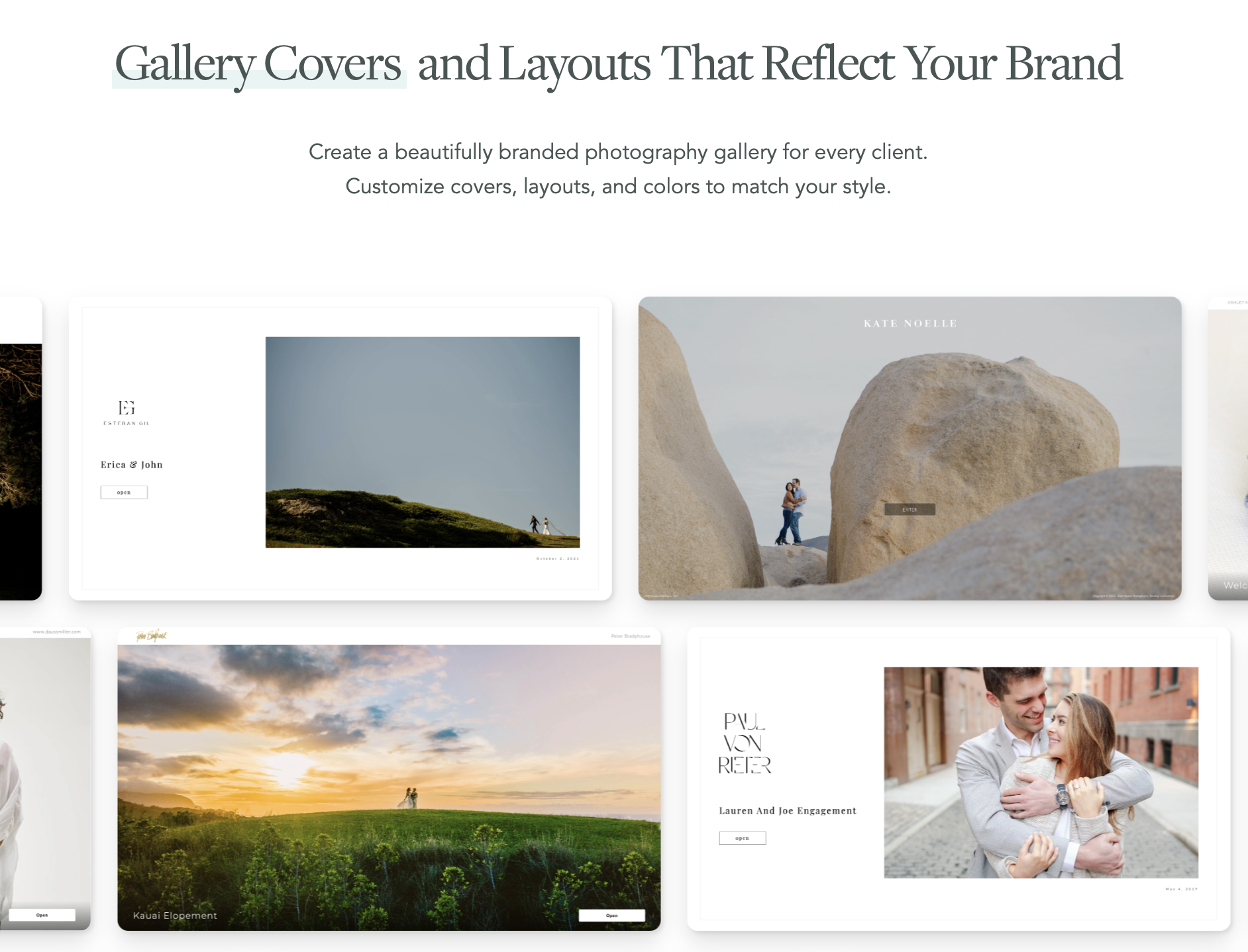Cloudspot galleries