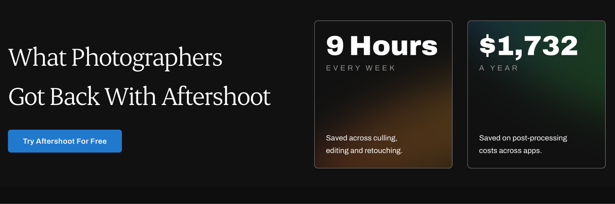 Aftershoot select - the best AI culling tool for portrait photographers